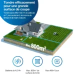 Robot tondeuse GOAT G1-800 gris - ECOVACS – Image 4