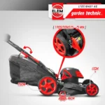 Tondeuse à gazon électrique tractée 1800W - 46CM avec carter en acier - Elem Garden – Image 2