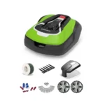 Pack robot tondeuse Optimow 15 GREENWORKS - pour 1500m2 - avec garage et accessoires