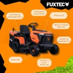 Tondeuse à gazon autoportée FUXTEC FX-RMT92A – Tracteur tondeuse – 452 cm³ – 9,2 kW – 92,5 cm – Hydrostatique – Bac 280 L – 6000 m² – Image 3
