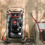 Tondeuse thermique tractée 202CC avec moteur Honda, mulching, éjection latérale et vitesse variable. – Image 2