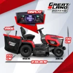 Tracteur tondeuse 586cc - largeur de coupe 102cm - Boîte hydrostatique – Image 5