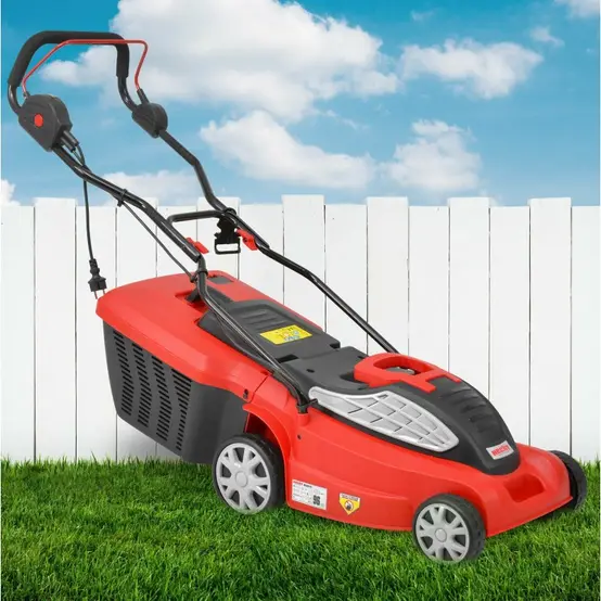 a09d645cd51340b181d785f7e8e6133a Hecht 1638 R Tondeuse à gazon électrique 1600W 6hauteur de coupe 25-65mm BB LOISIR – Image 1