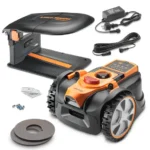 Robot tondeuse autonome 18V sans fil périmétrique avec station de charge et garage - Max 400m²