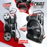 Tondeuse thermique tractée 196CC, mulching et éjection latérale – Image 4